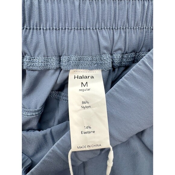 Halara High Waisted Joggers Pants Womens Medium Blue Elastic Pull On Hiking NEW - Picture 4 of 10